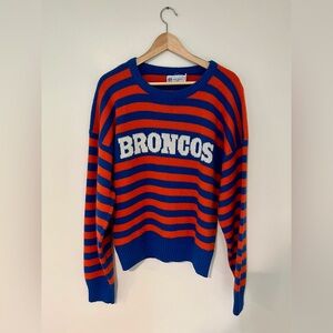 Denver Broncos Striped Sweater